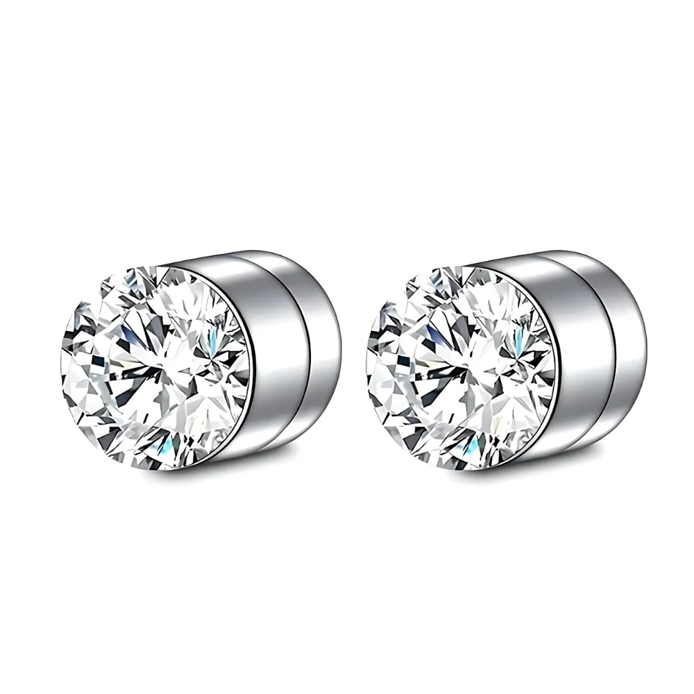 Premium Unisex Magnetisk Krystall Design Stud Øredobber Luvikno