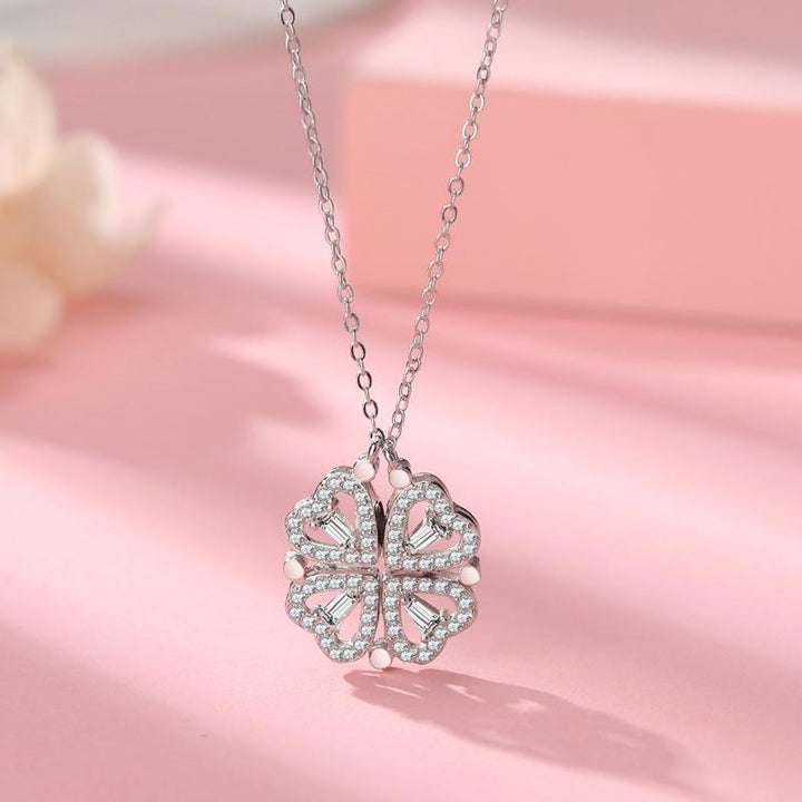 Hollow Four-Leaf Clover Necklace | Luvikno