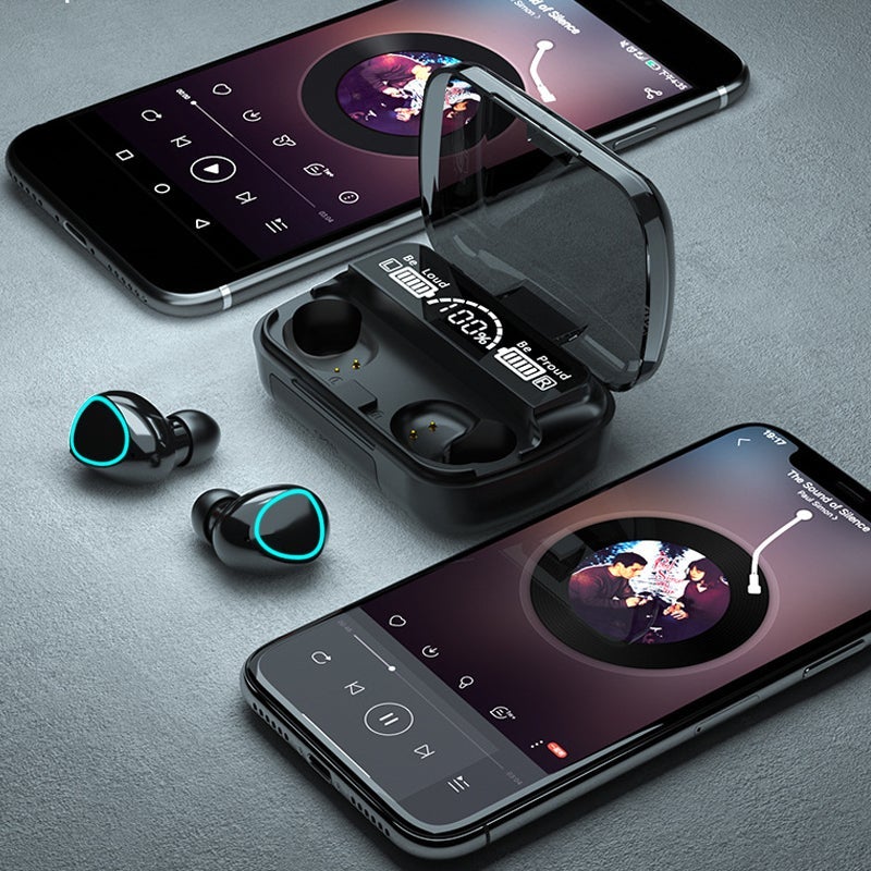 Luvikno | TWS Bluetooth 5.1 Stilige trådløse Bluetooth-hodetelefoner