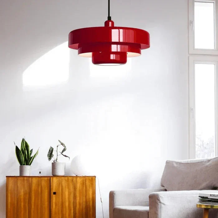 Vintage LED-Pendellampe | Flerlags metall i nordisk design | Fler farger
