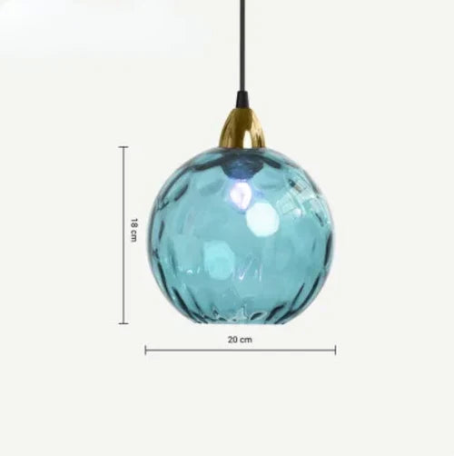 LumiSphere Pendellampe – Elegant Glassfære Belysning Luvikno