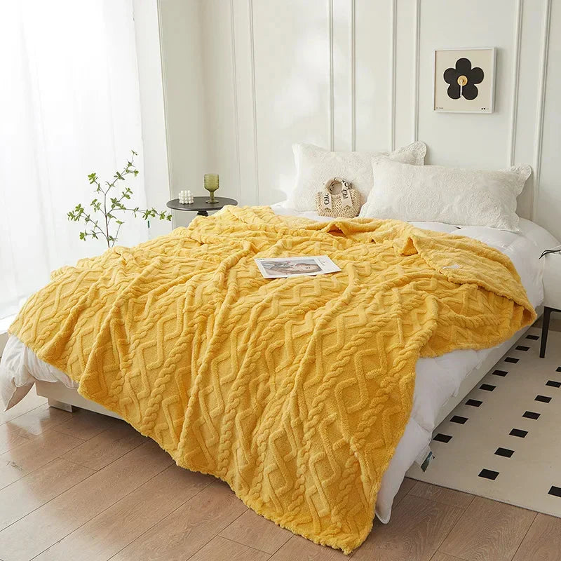 Luksus Lambswool TEppe for Soverom Luvikno