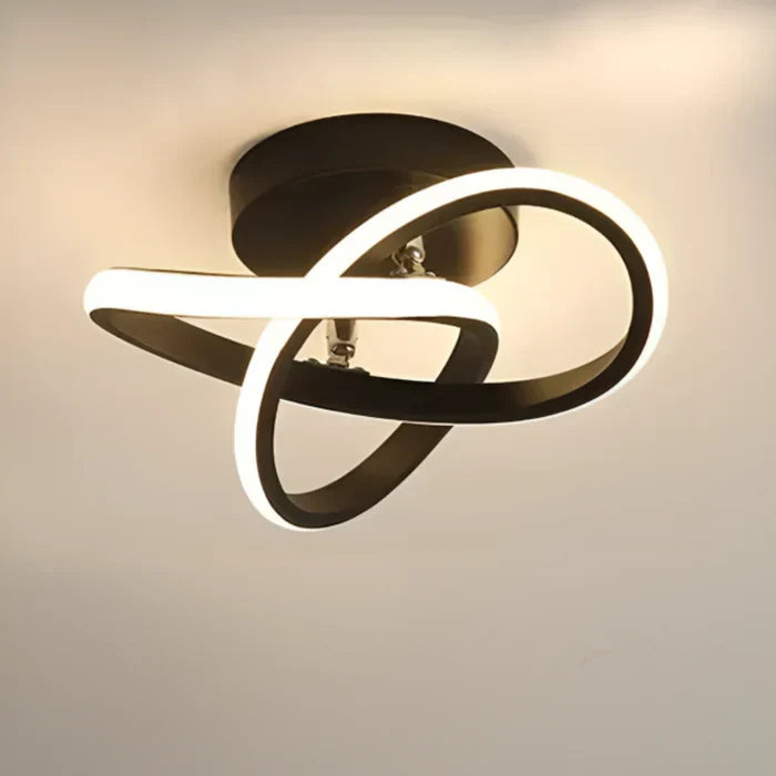 Moderne LED Taklampe med Dobbelt Ringdesign - Twilight Rings | Luvikno