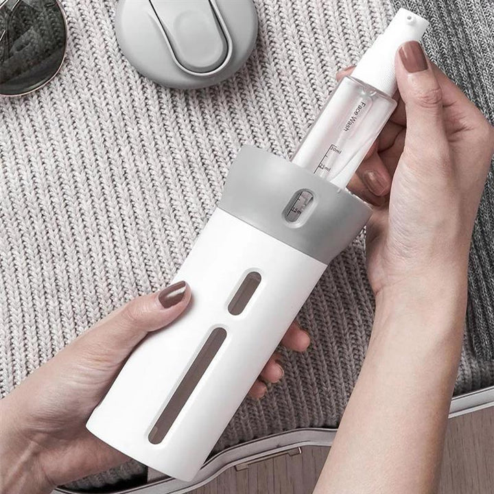 4-i-1 Reisedispenser for Lotion, Sjampo, Gel, osv. | Luvikno