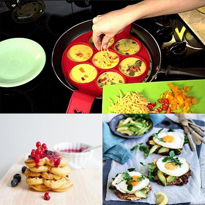 Non-stick Silikon Pannekake Form Ring | Luvikno