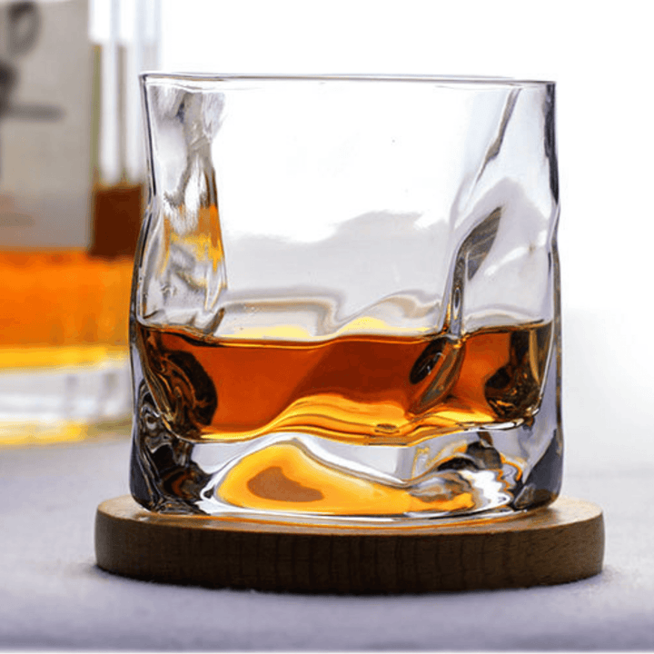 Japansk Edo Kiriko Krumpe Kropp Whisky Glass | Luvikno