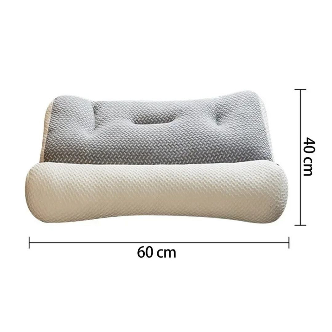 SpineEase | Ortopedisk Nakkepute – Smertelindring – Pustende Minne Skum – For Side-sovende & Alle Søvnposisjoner Luvikno
