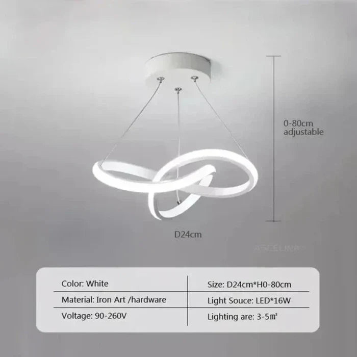 WaveGlow Taklampe – Stilig LED Takbelysning Luvikno