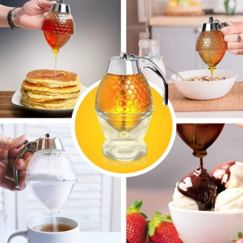 HoneySaver – Elegant og Praktisk Honningdispenser Luvikno