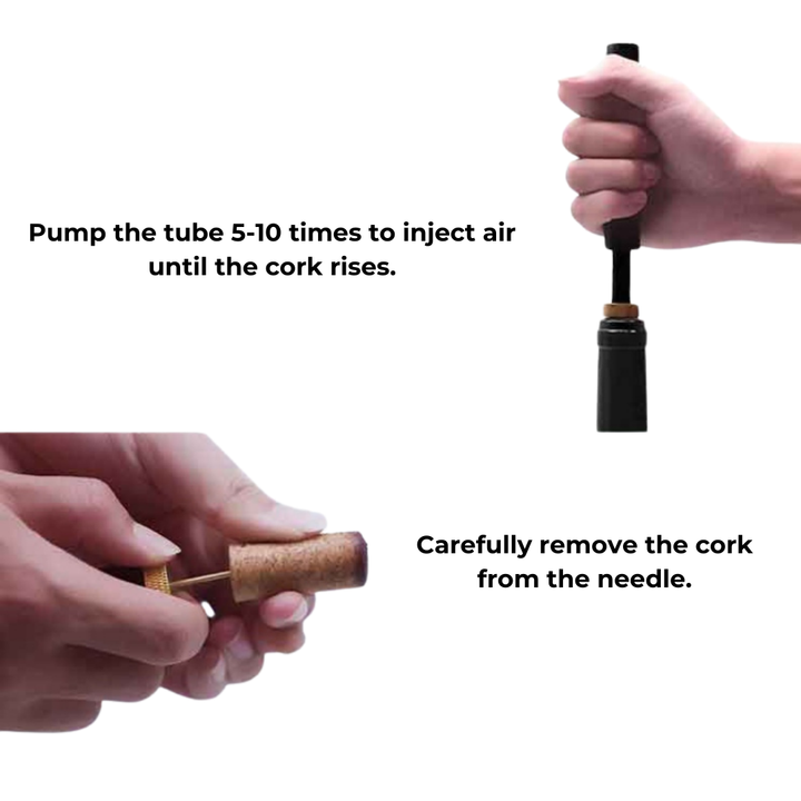 WineLuxe Lufttrykk Vinvrider – Rustfritt Stål & Ergonomisk Design