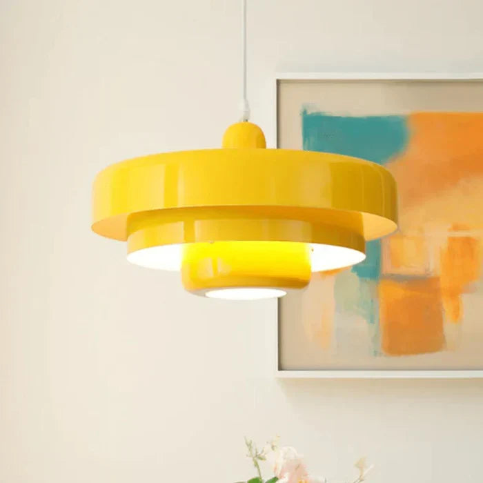 Vintage LED-Pendellampe | Flerlags metall i nordisk design | Fler farger