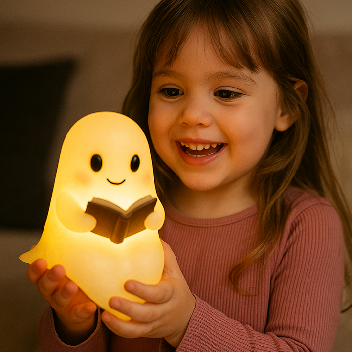 Luvikno | NightSpirit Lampe – Håndlaget Dekorativ Nattlampe med Varme Lys