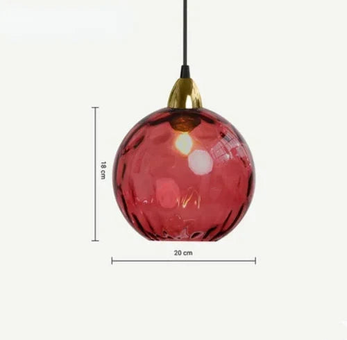 Glass Sphere Pendant Lamp - LumiSphere | Luvikno