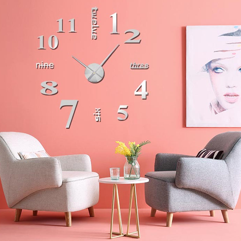 DIY Moderne stansfri veggklokke | Luvikno