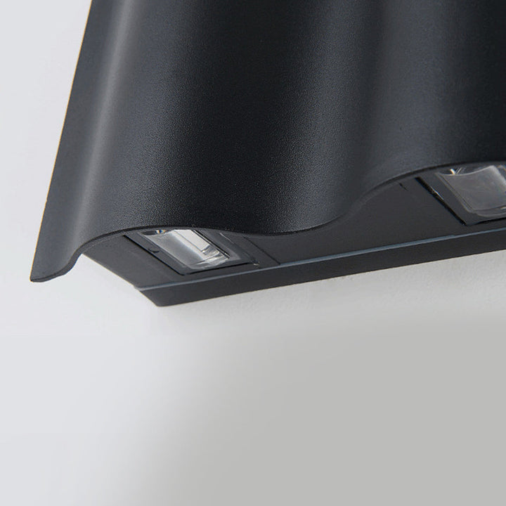 LED Vegglampe Utendørs Moderne Svart Sconse Luvikno