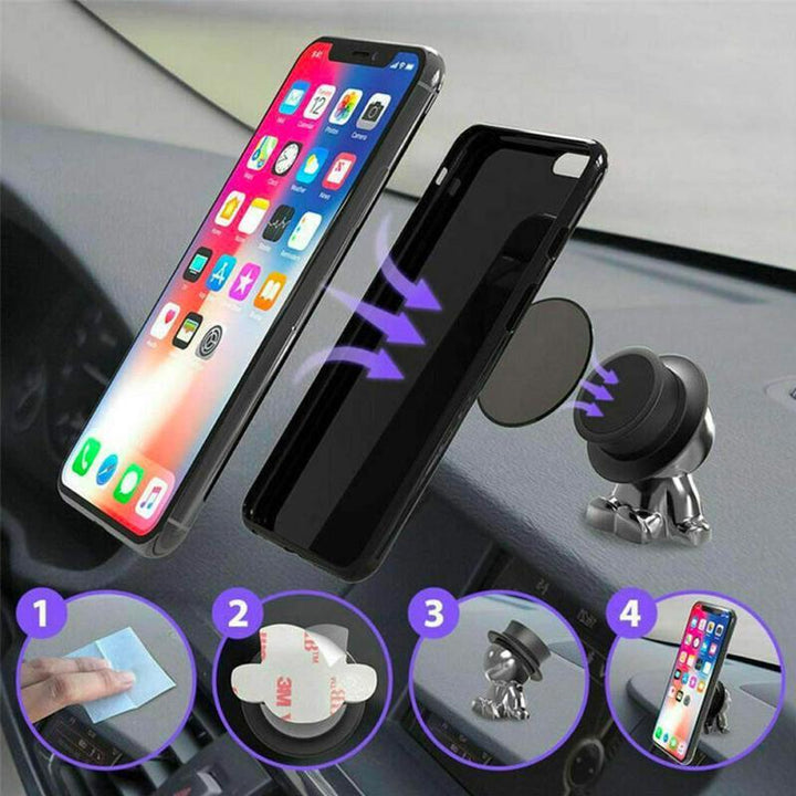 Søt 360° roterende magnetisk telefonholder | Luvikno