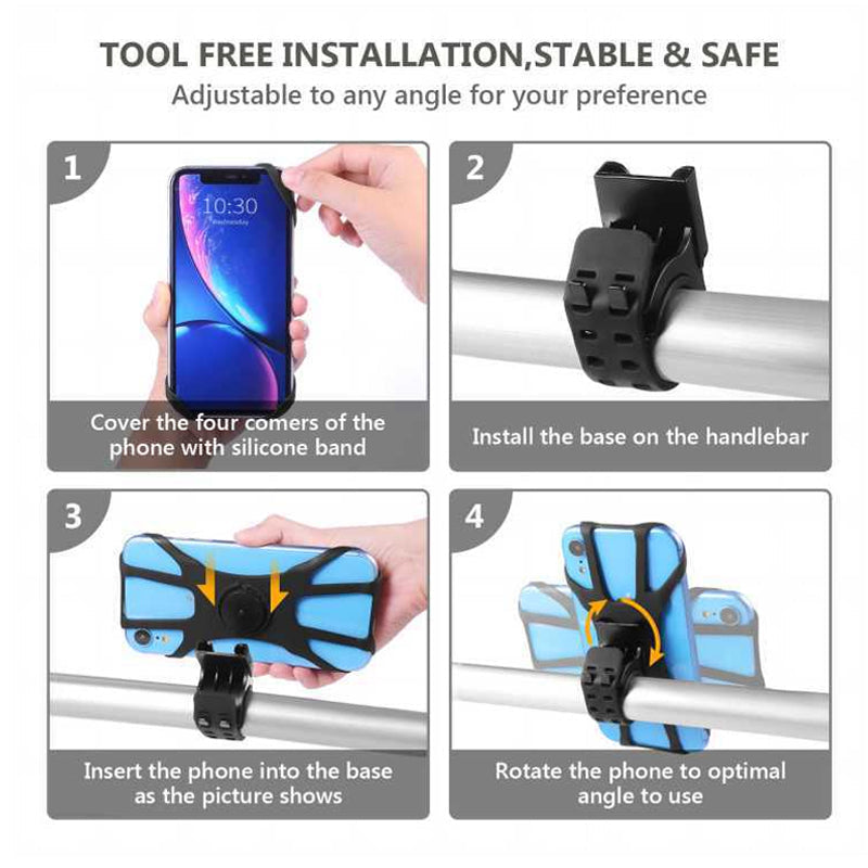 Roterende Multi-Klo Klips Telefonholder | Luvikno