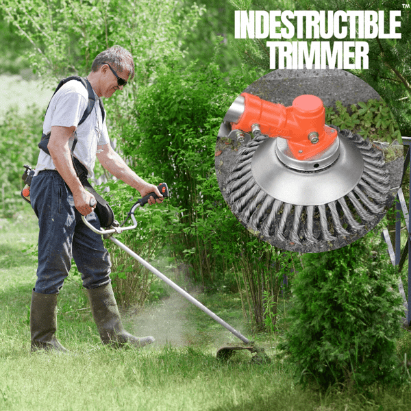 SteelTwist Ugressbørste – 360° Kantskjær i Flettet Stål (15 cm) | Luvikno