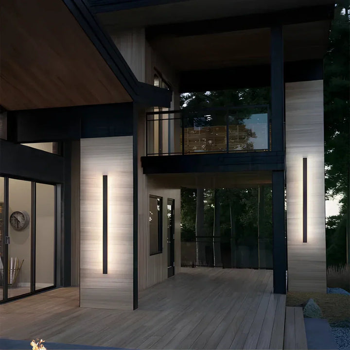 Utendørs Vegglampe Aluminium Moderne LED Vegglampe Luvikno