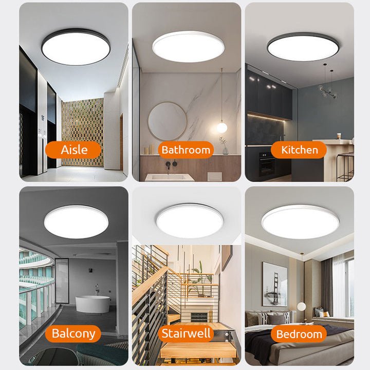 Takbelysning Moderne LED Rund Metallarmatur Luvikno