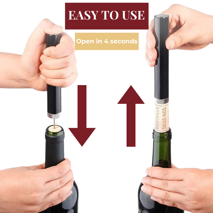 WineLuxe Lufttrykk Vinvrider – Rustfritt Stål & Ergonomisk Design