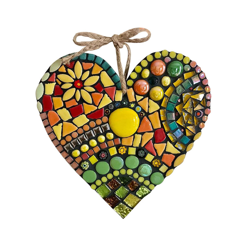 Large Garden Mosaic Heart Decoration | Luvikno
