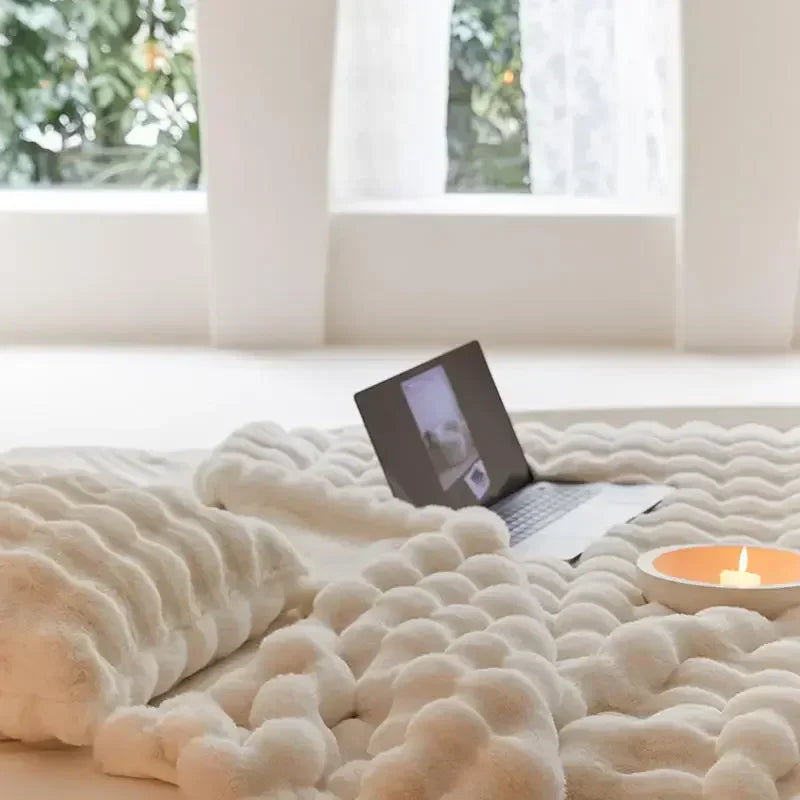 Luvikno | Reversibel SnuggleSoft fleece teppe Årlig varme