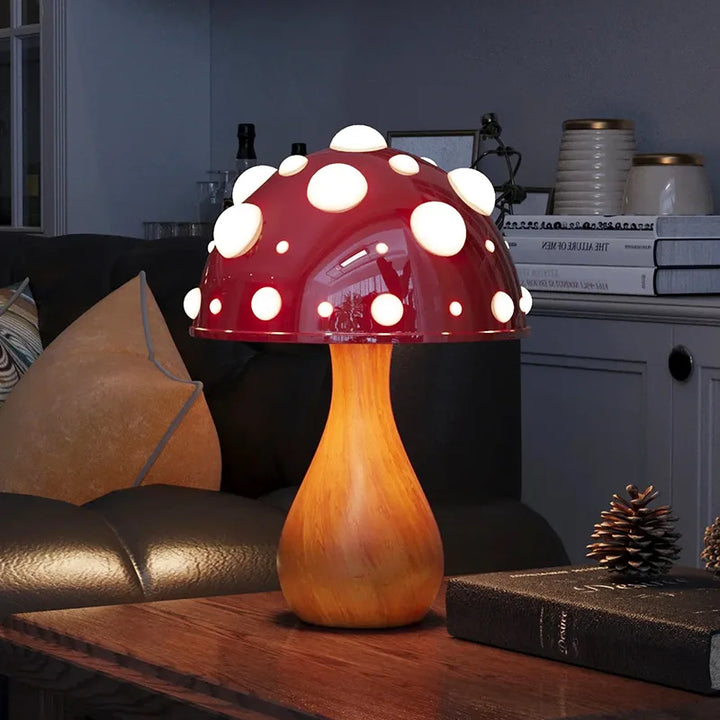 Trikolorert sopp varm lys atmosfære lampe | Luvikno