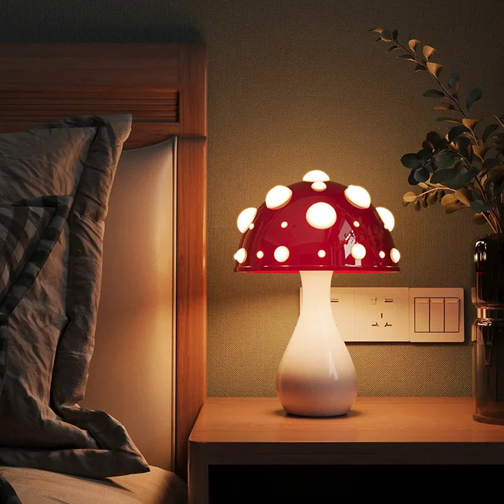 Trikolorert sopp varm lys atmosfære lampe | Luvikno