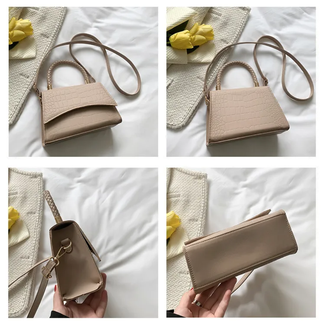Style fjær Kvinners Håndveske laget av PU-lær med Crossbody reim | Luvikno