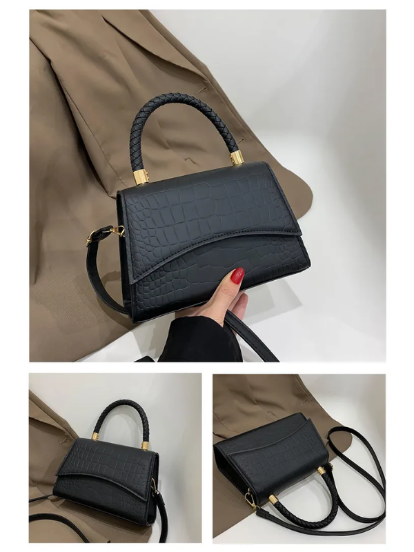 Style fjær Kvinners Håndveske laget av PU-lær med Crossbody reim | Luvikno