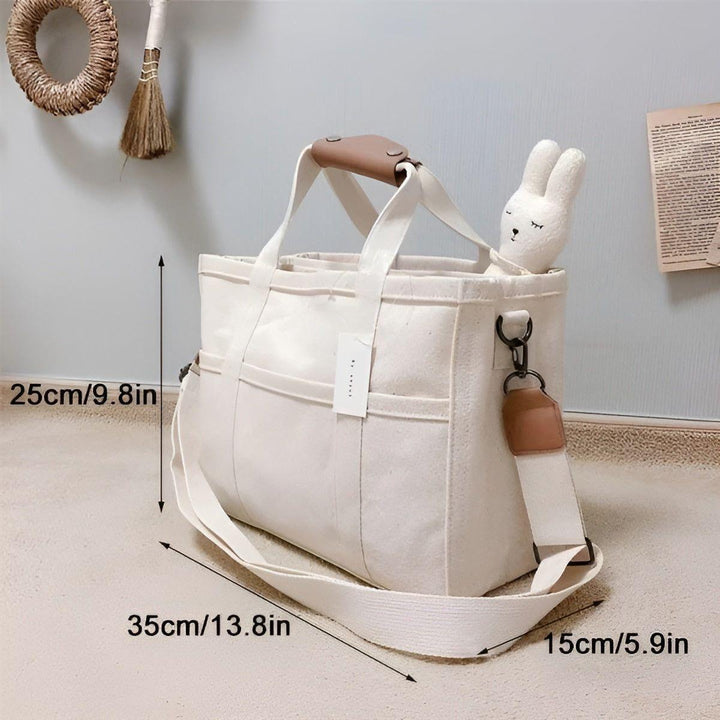 Luvikno | Tavolaé Lær Tote Bag | Allsidig & Robust | Lett & Romslig | I Beige eller Svart