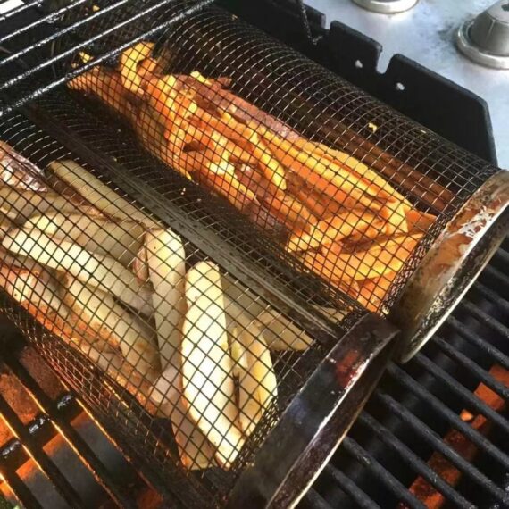 Grill rustfritt stålnett sylinder | Luvikno
