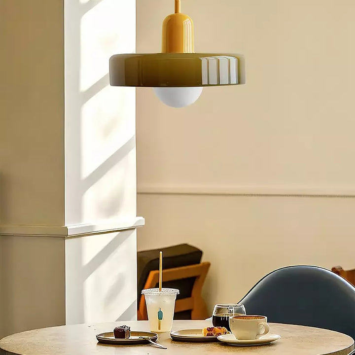 Fargerik Bauhaus-stil Pendellampe - StiloGlas | Luvikno