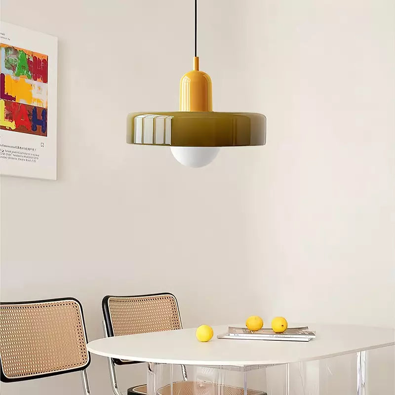 Farget glasspendellampe - BauLume | Luvikno