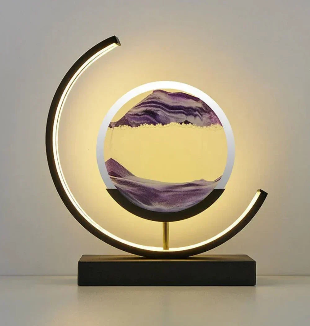 Elegant Sand Landskap Bordlampe Luvikno