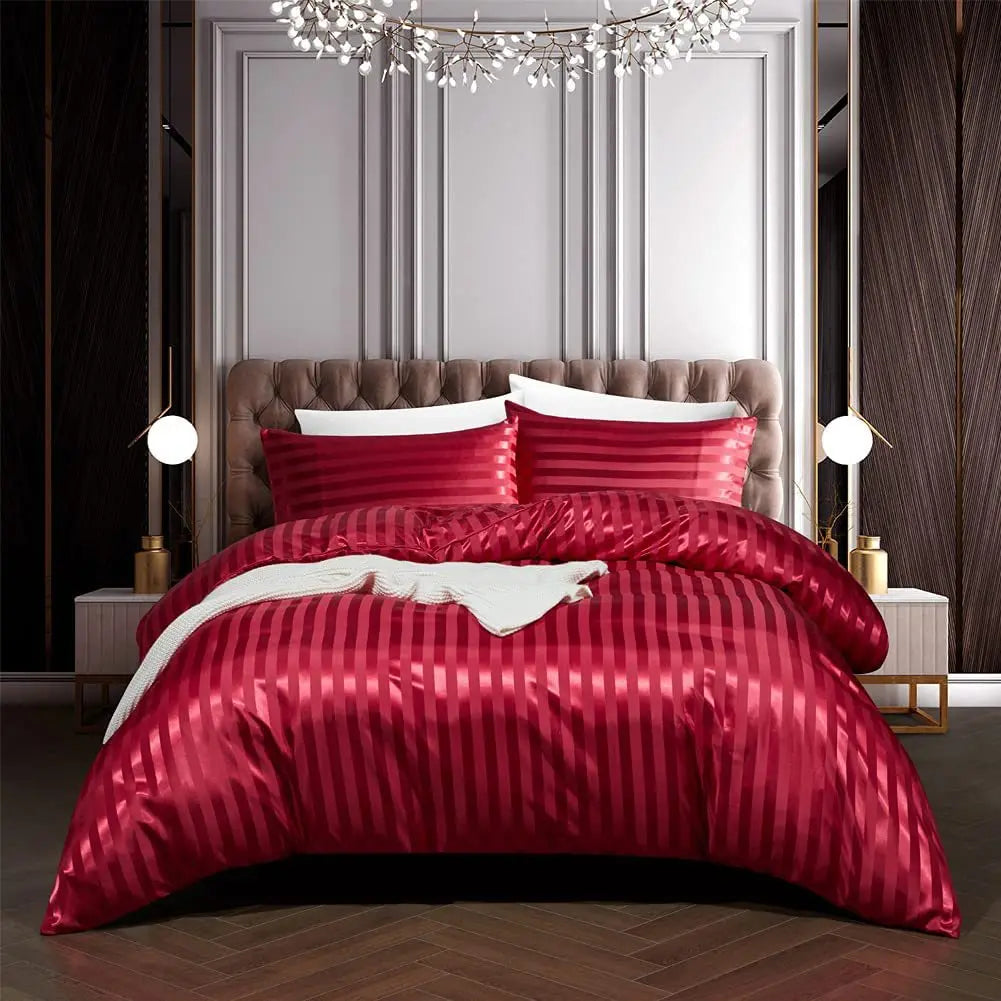 Luvikno | NoirLuxe Dynecover Sett - Elegant Sateng Soverom Transformasjoner