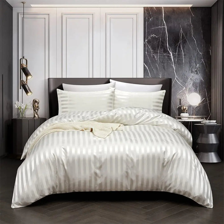 Luvikno | NoirLuxe Dynecover Sett - Elegant Sateng Soverom Transformasjoner