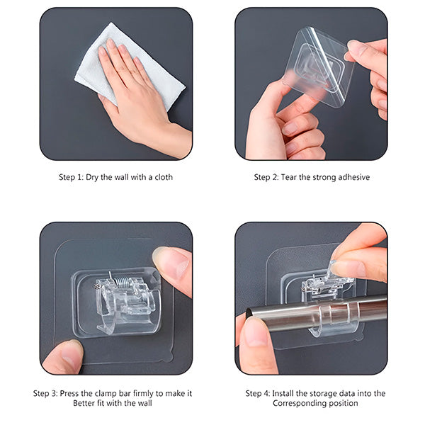 Clip-On Antiskli Vegghook | Luvikno