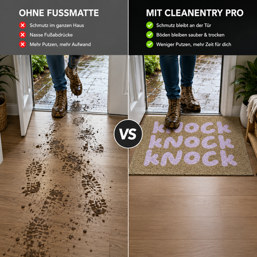 CleanEntry Pro PVC dørmatte med teksturert overflate | Luvikno