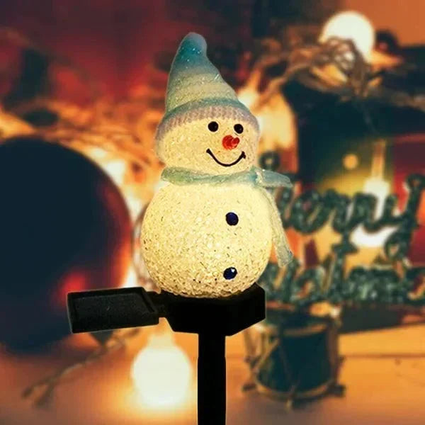 Solcel-drevet Snømann Lampe - SolarSnow | Luvikno