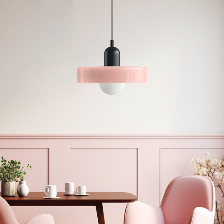 Bauhaus Fargerik Glass Pendelampe - Moderne Designlampe for Stue og Spisestue | Luvikno