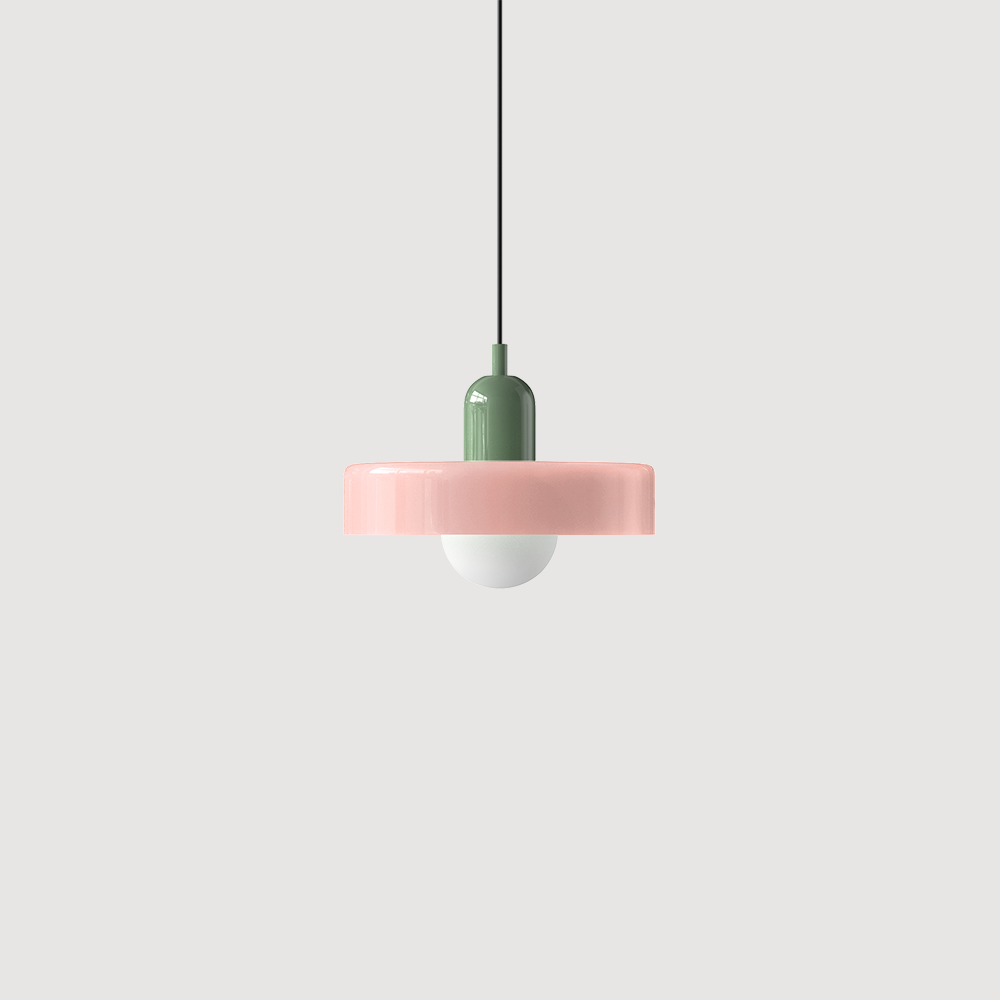 Bauhaus Fargerik Glass Pendelampe - Moderne Designlampe for Stue og Spisestue | Luvikno