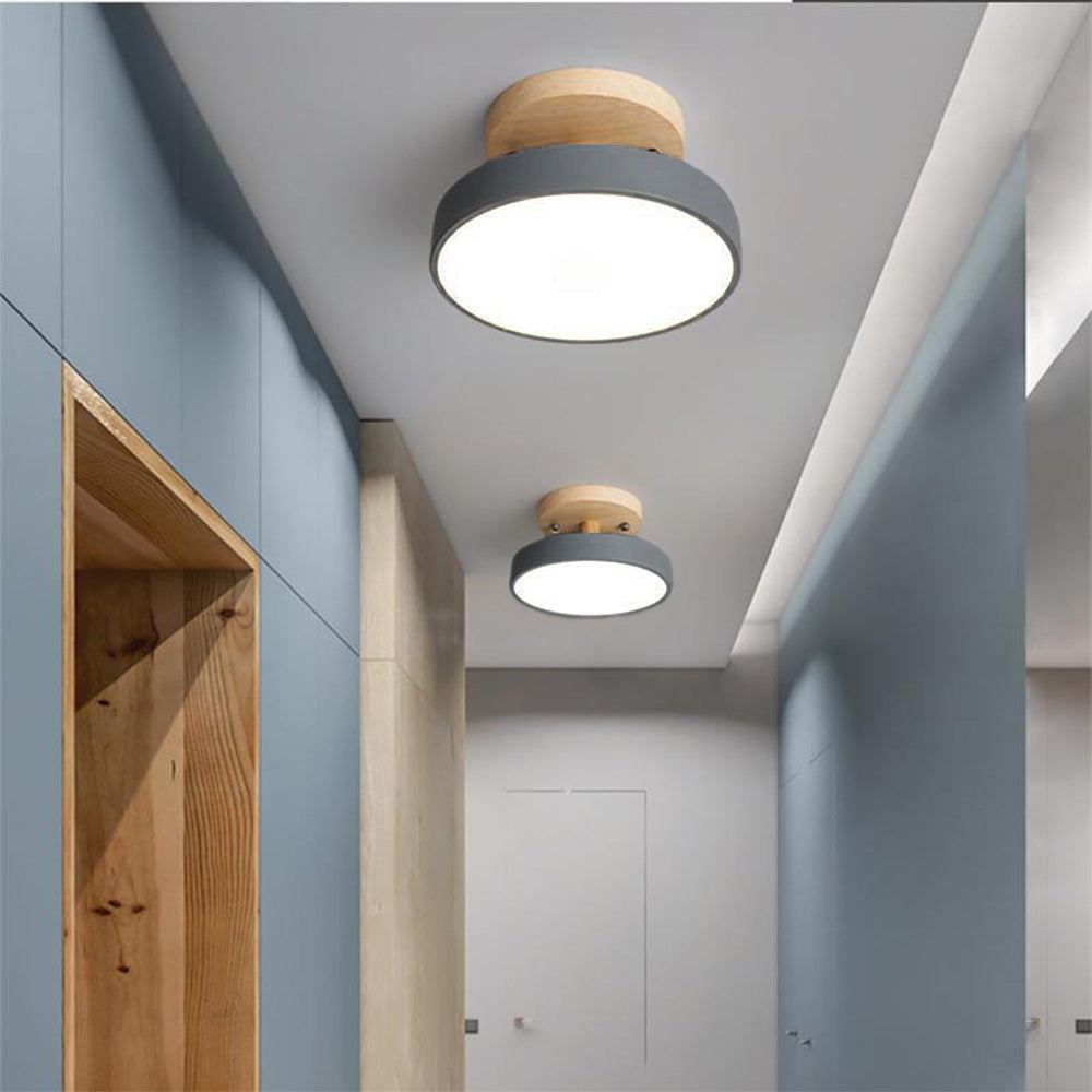 LED Taklampe Tre Flush Montering Fixture Luvikno