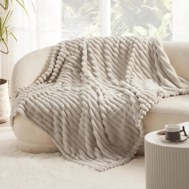 Luvikno | CozyFleece Plysjteppe Mykt Varmt Slumreteppe