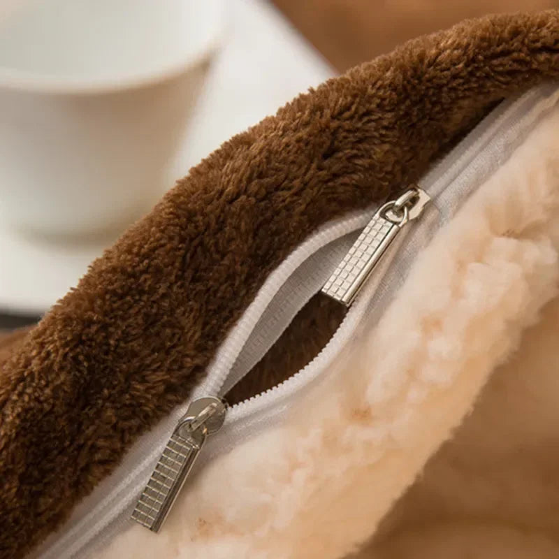 Luvikno | CozyNest Vendbar Ullteppe – Flanell & Cashmere Varmt Teppe for Vinter