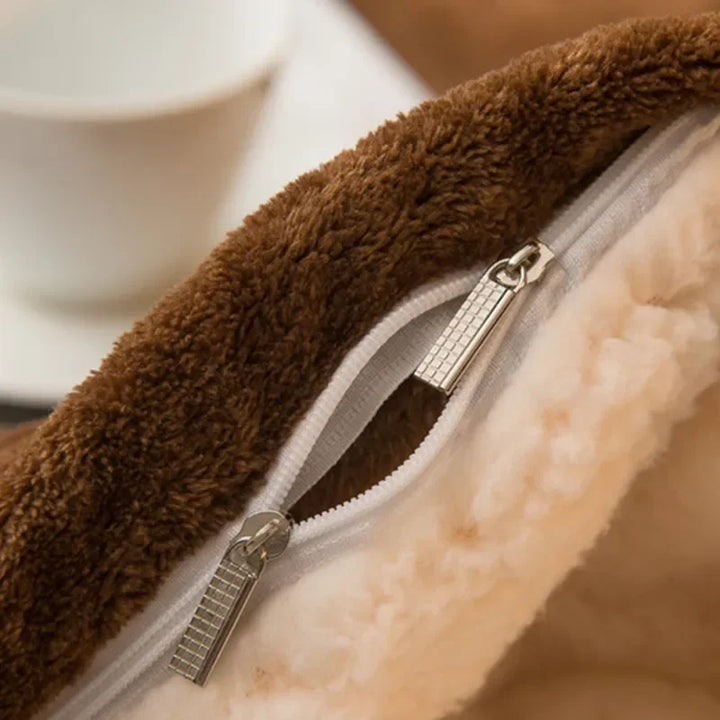 Luvikno | CozyNest Vendbar Ullteppe – Flanell & Cashmere Varmt Teppe for Vinter