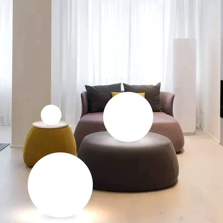 Flerfarget LED kule hage lampe med fjernkontroll | Luvikno