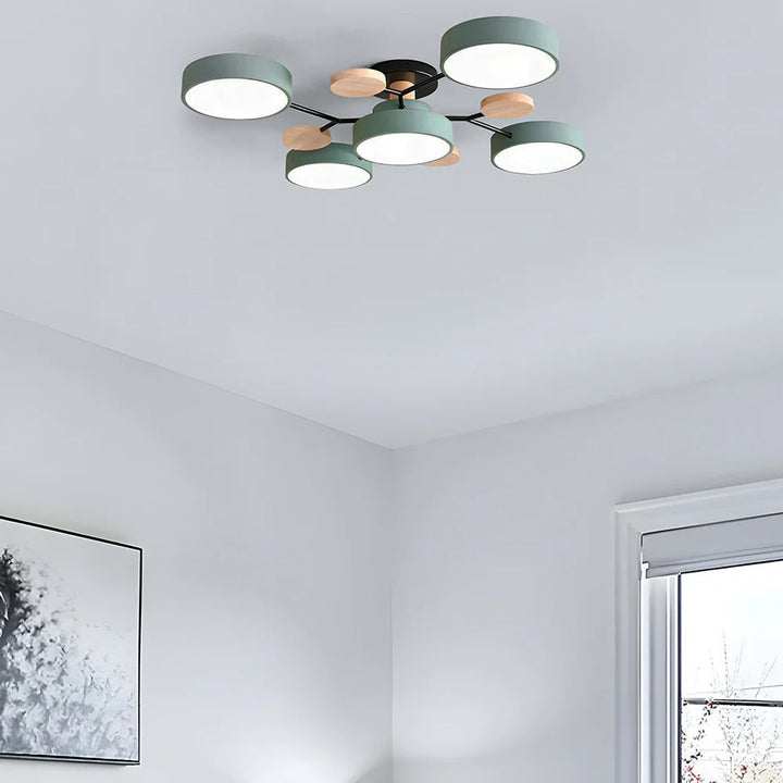 Taklampe Modern LED Flush Mount Chandelier Luvikno