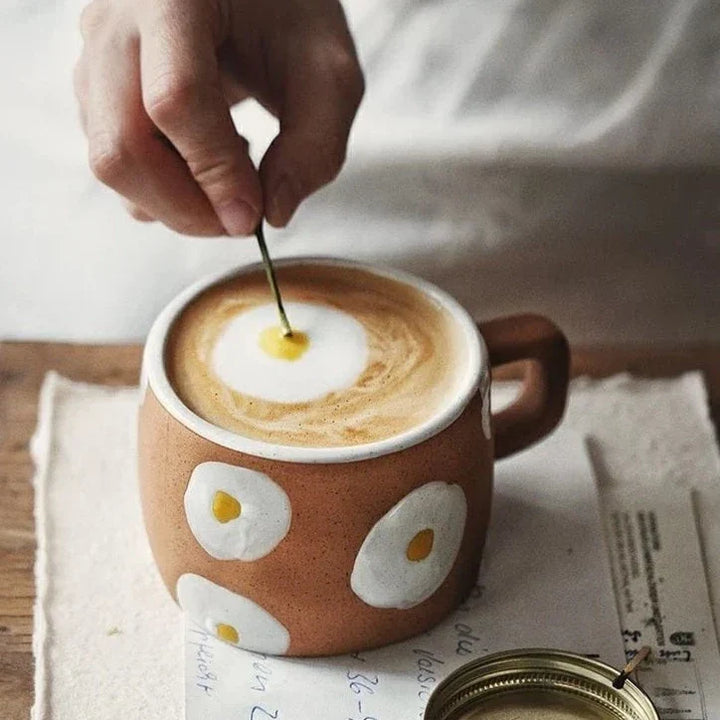 En håndmalte kaffekopp | Luvikno